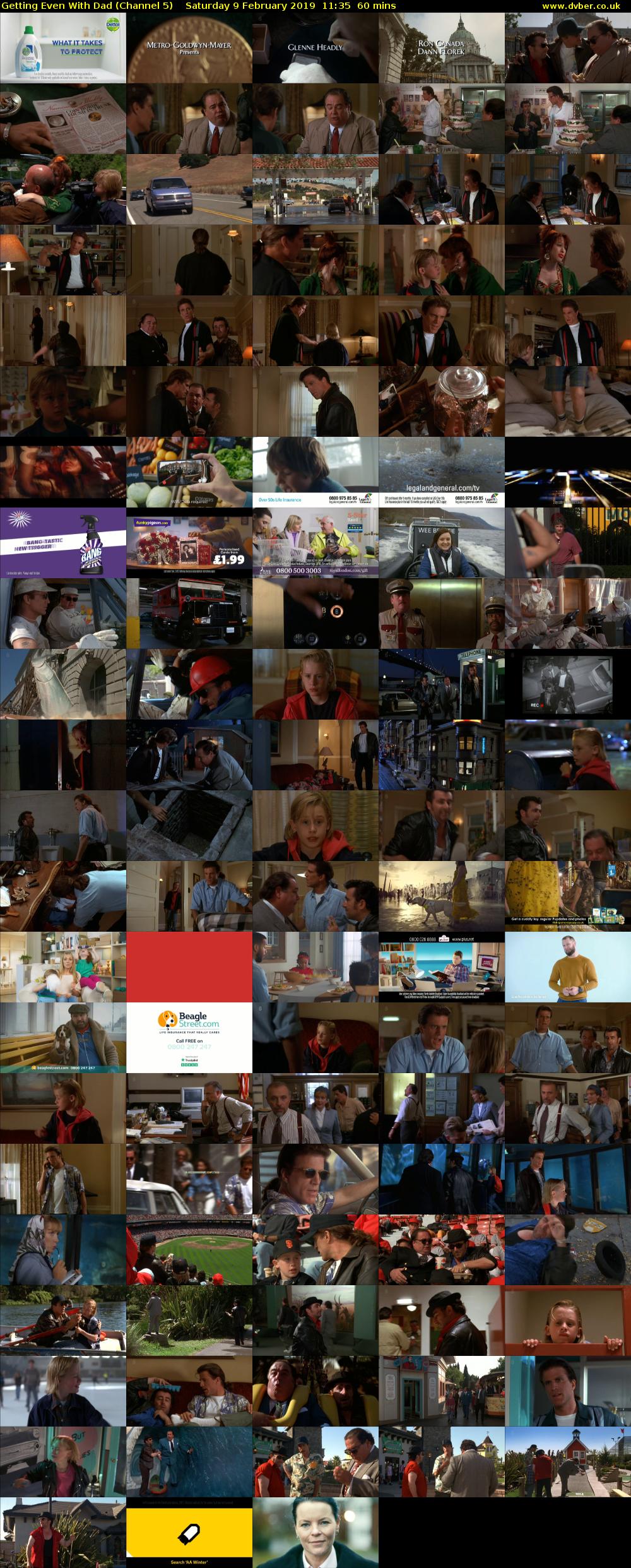 Getting Even With Dad (Channel 5) Saturday 9 February 2019 11:35 - 12:35