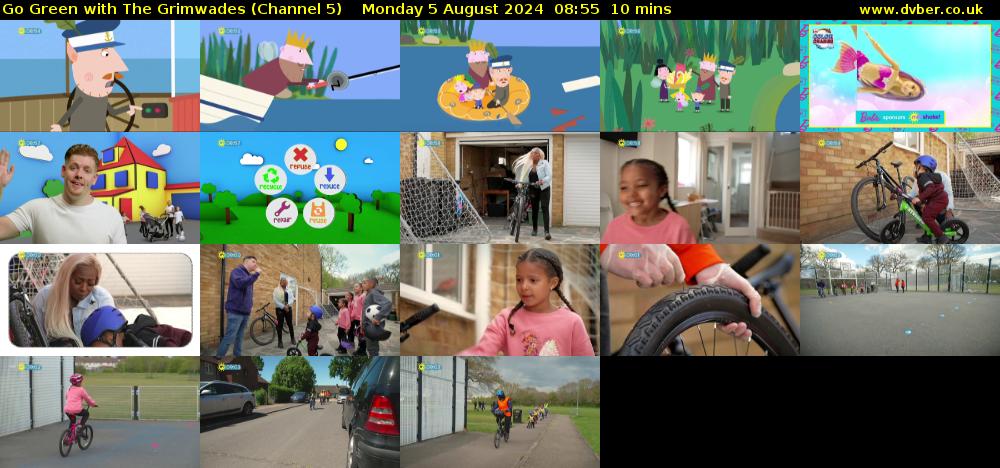 Go Green With The Grimwades (Channel 5) Monday 5 August 2024 08:55 - 09:05