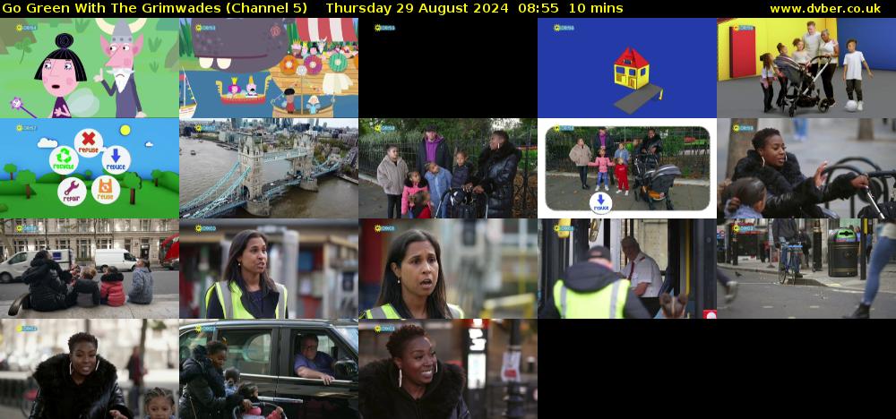 Go Green With The Grimwades (Channel 5) Thursday 29 August 2024 08:55 - 09:05