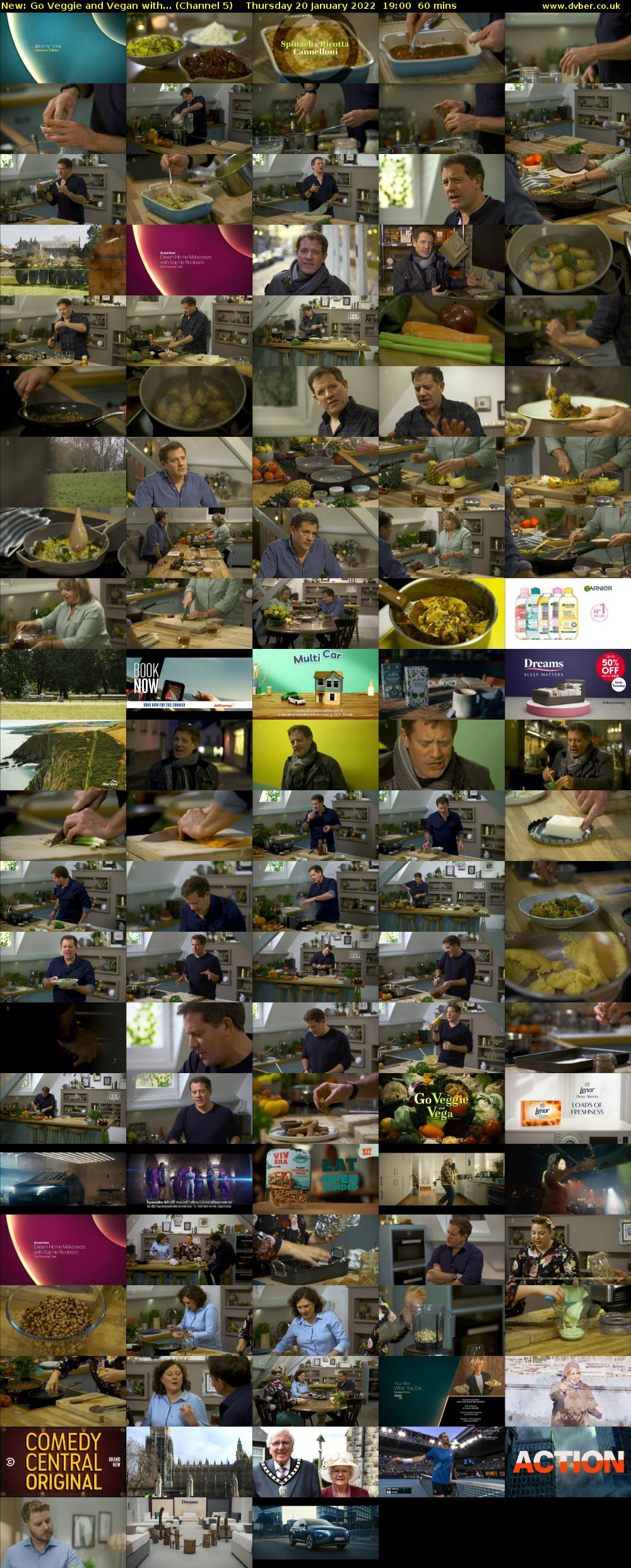 Go Veggie and Vegan with... (Channel 5) Thursday 20 January 2022 19:00 - 20:00