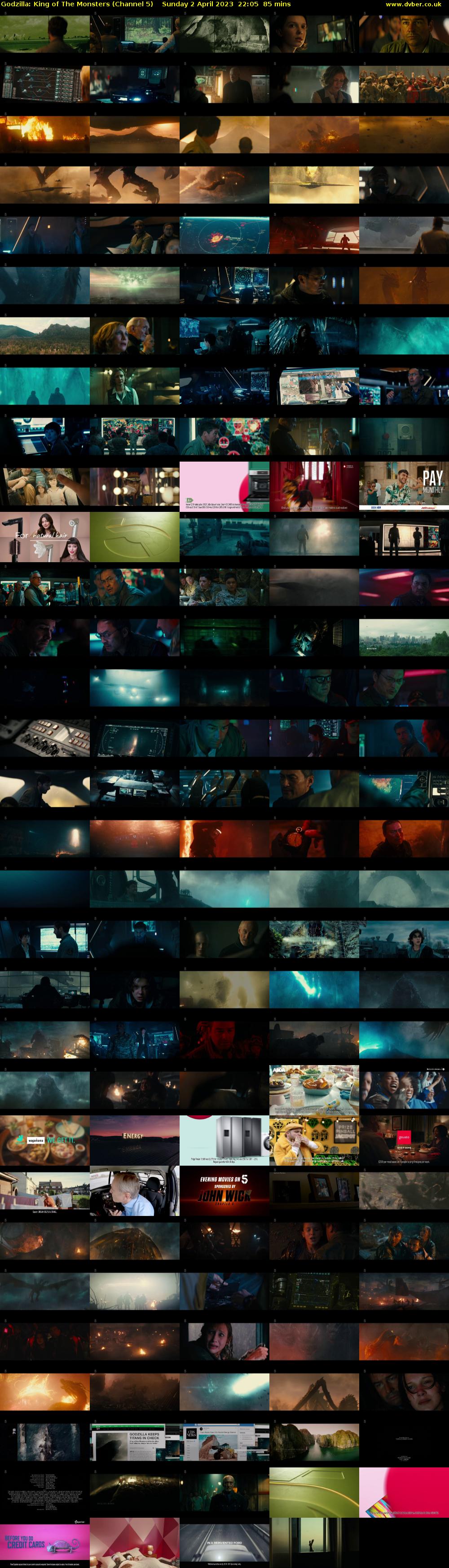 Godzilla: King of The Monsters (Channel 5) Sunday 2 April 2023 22:05 - 23:30