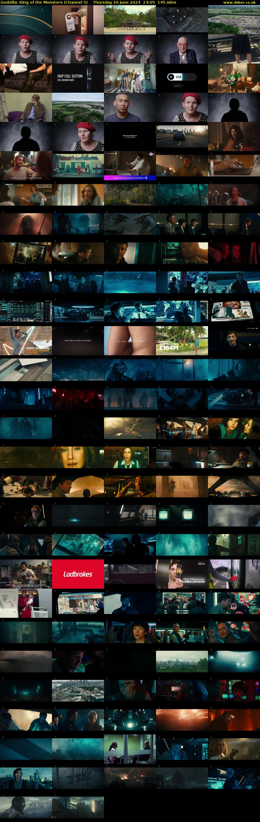 Godzilla: King of The Monsters (Channel 5) Thursday 20 June 2024 23:05 - 01:30