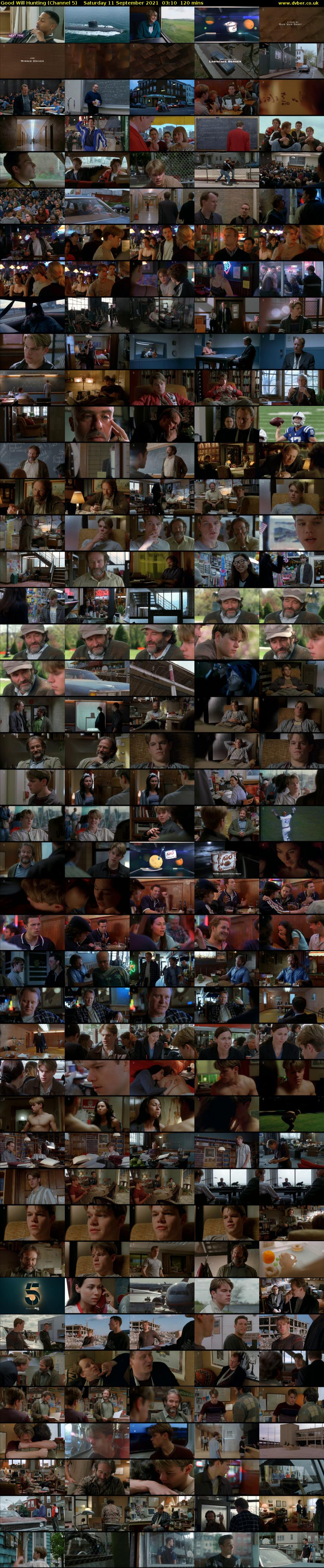 Good Will Hunting (Channel 5) Saturday 11 September 2021 03:10 - 05:10
