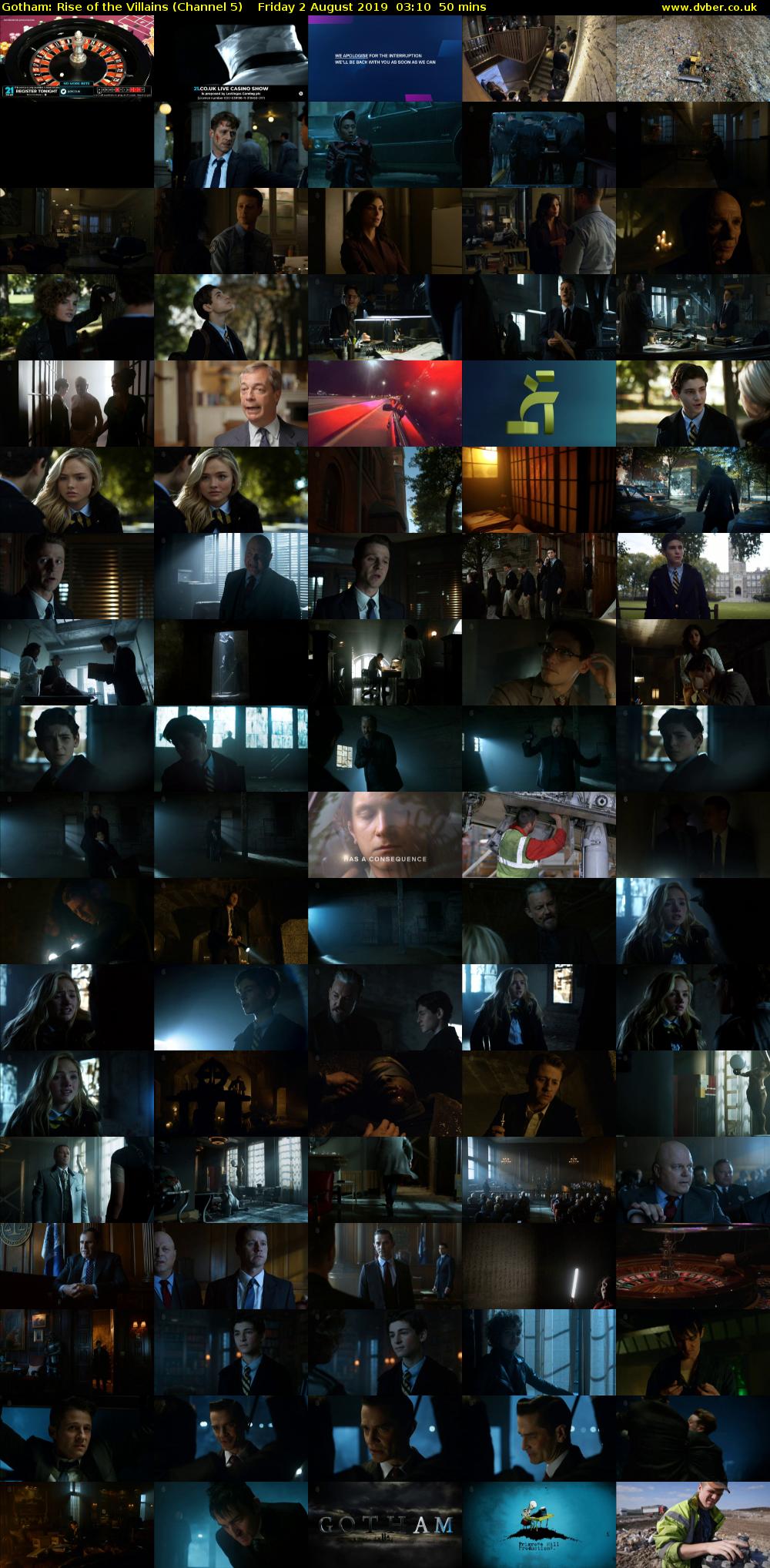 Gotham: Rise of the Villains (Channel 5) Friday 2 August 2019 03:10 - 04:00
