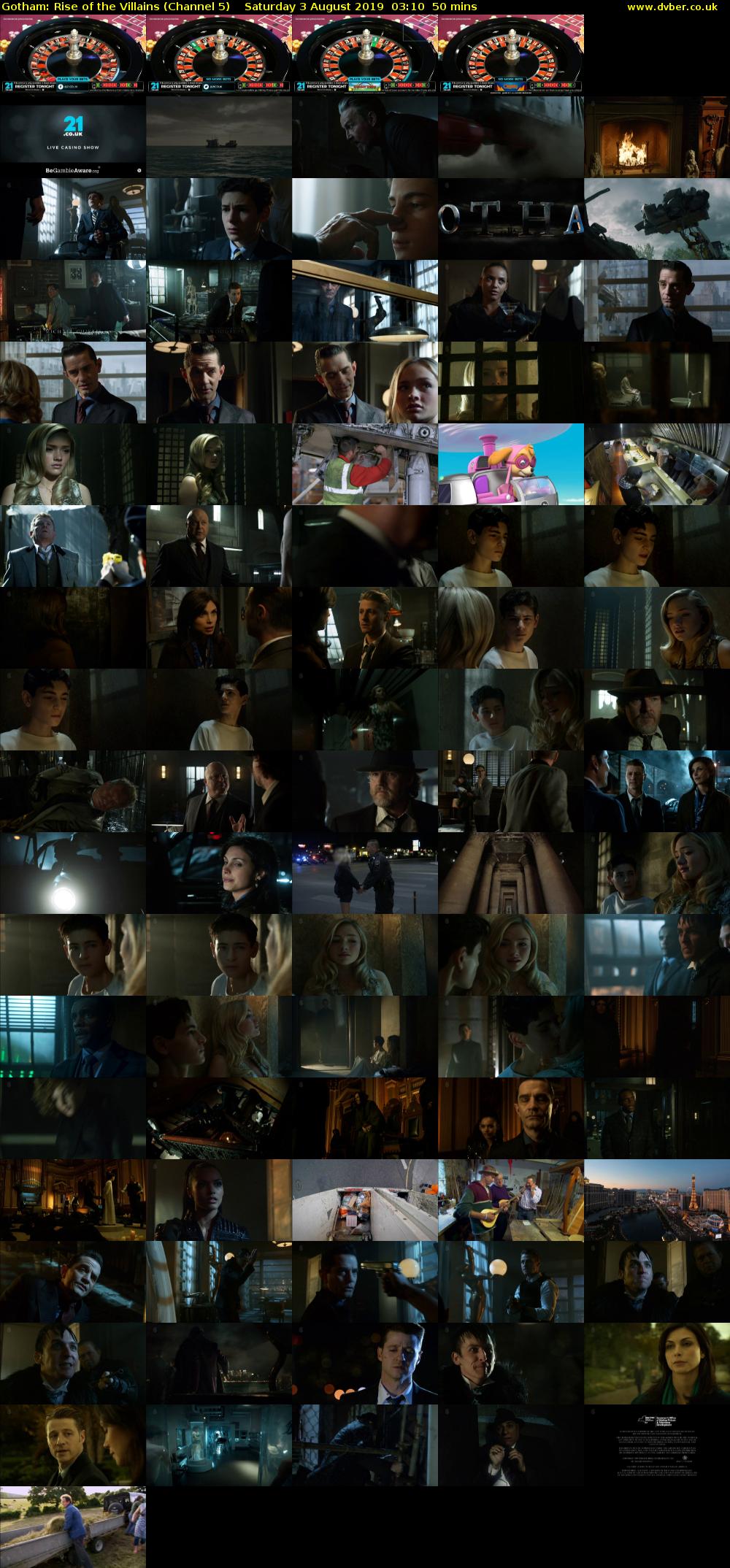 Gotham: Rise of the Villains (Channel 5) Saturday 3 August 2019 03:10 - 04:00