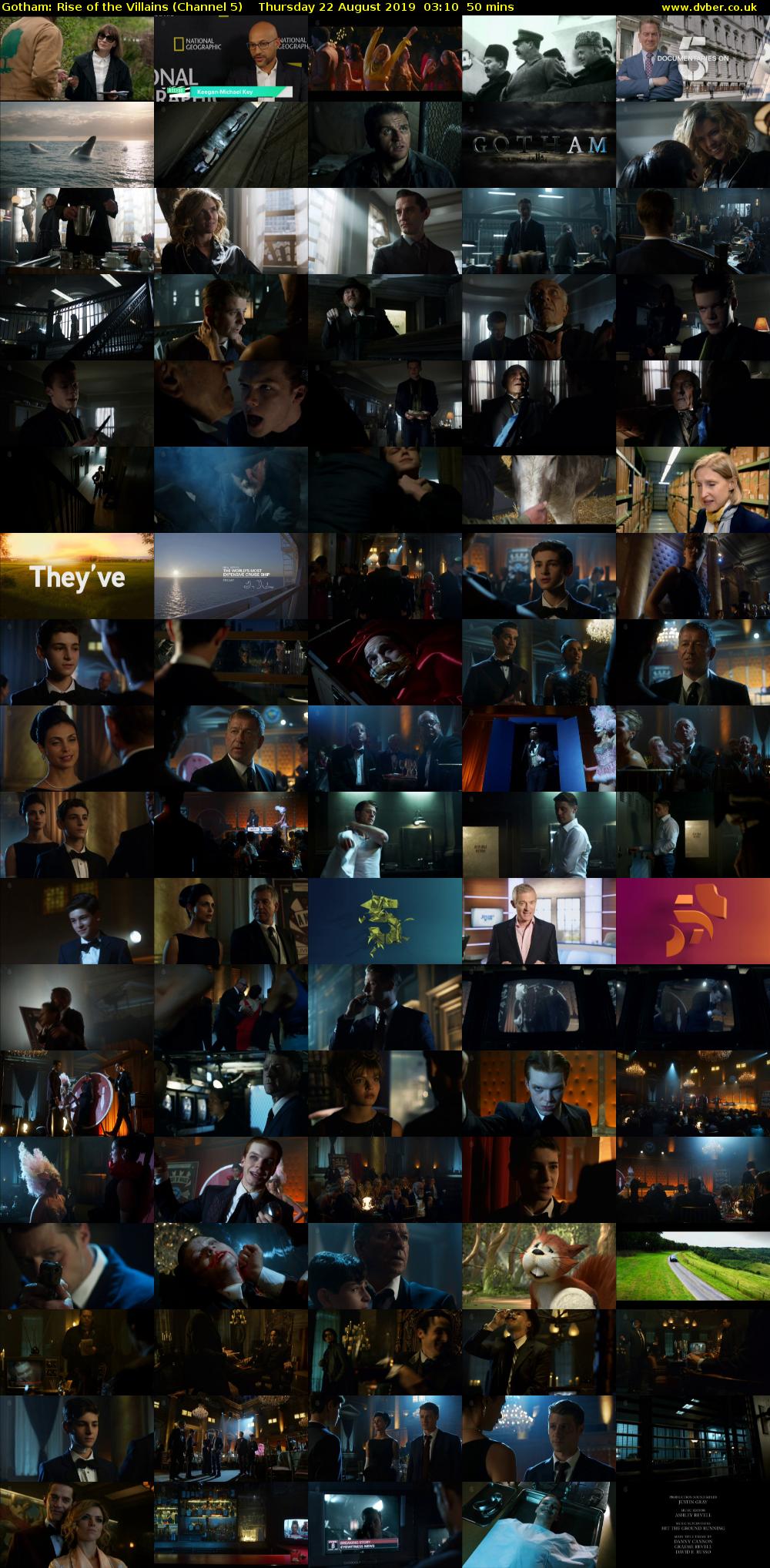 Gotham: Rise of the Villains (Channel 5) Thursday 22 August 2019 03:10 - 04:00
