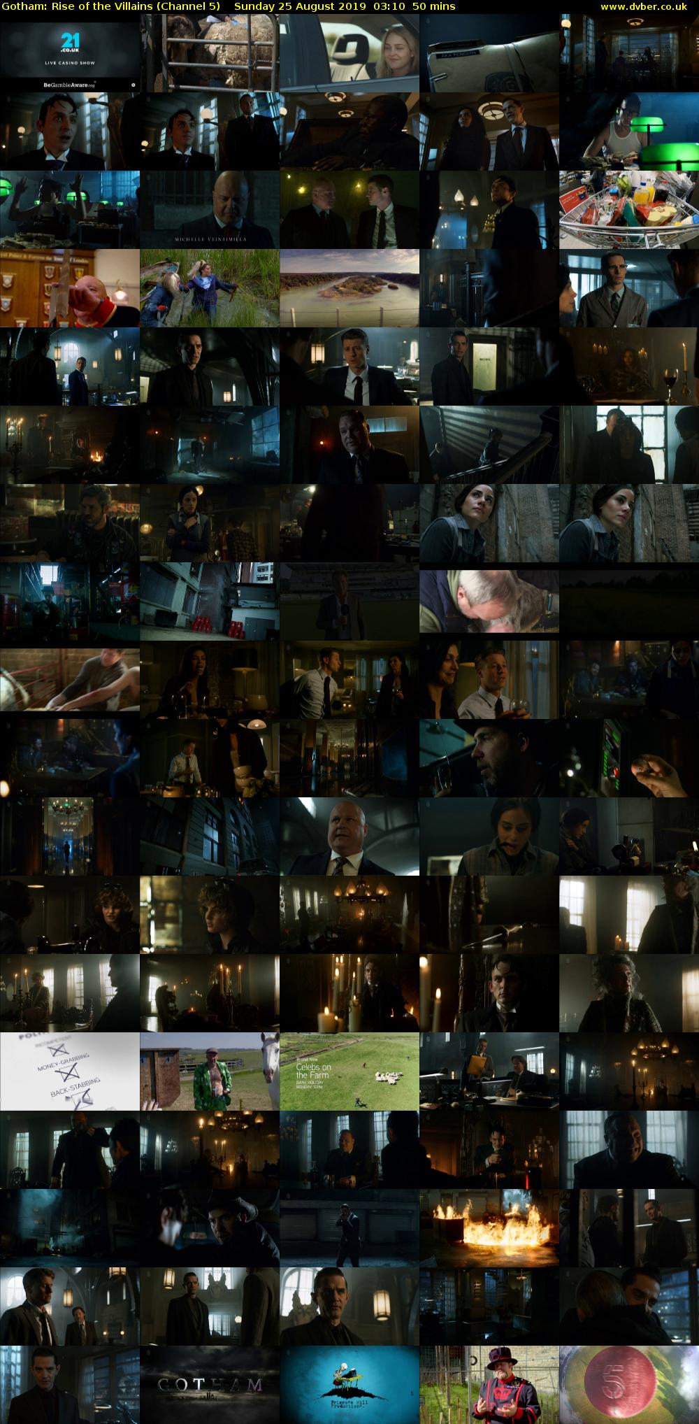 Gotham: Rise of the Villains (Channel 5) Sunday 25 August 2019 03:10 - 04:00
