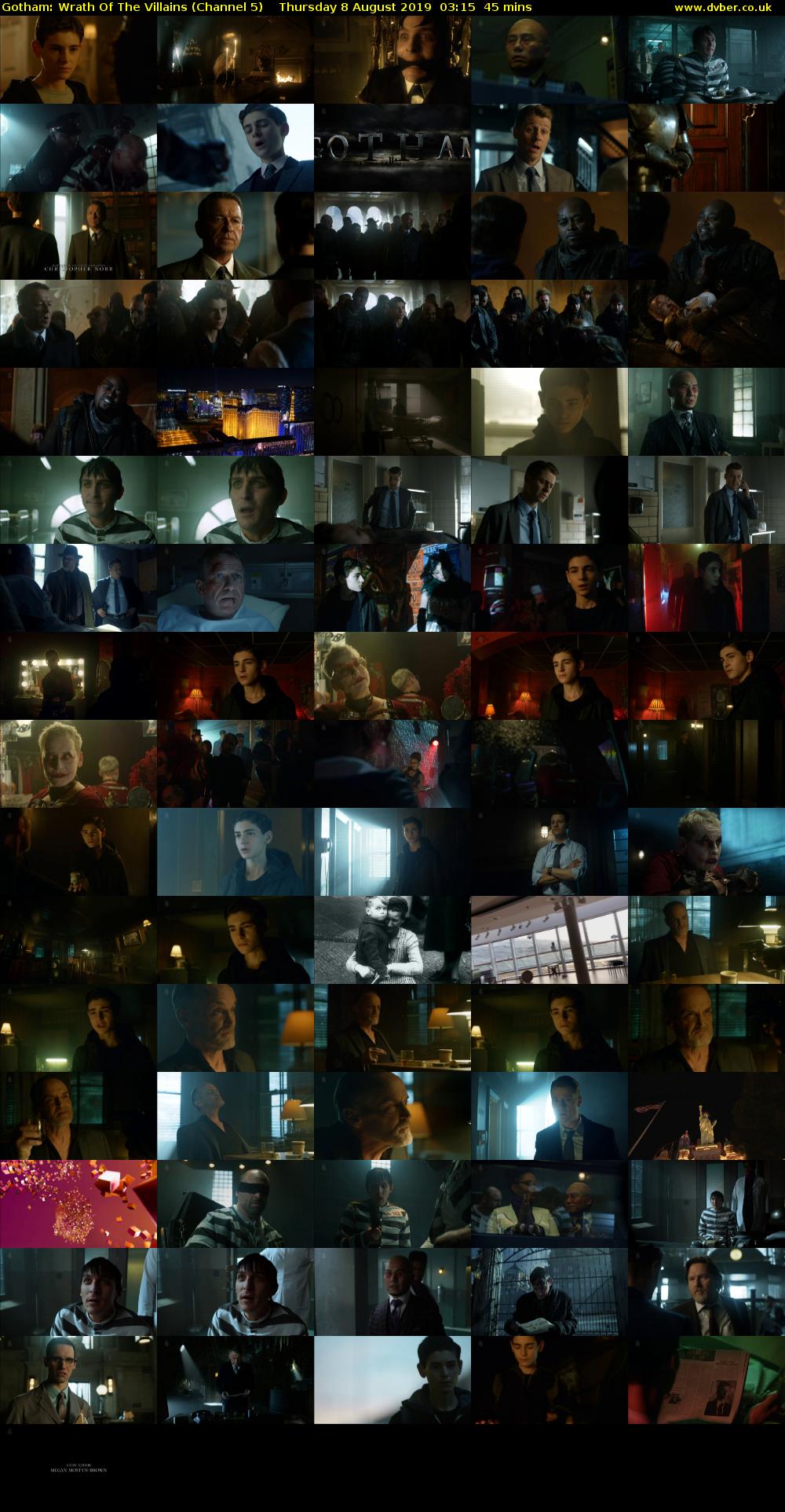 Gotham: Wrath Of The Villains (Channel 5) Thursday 8 August 2019 03:15 - 04:00
