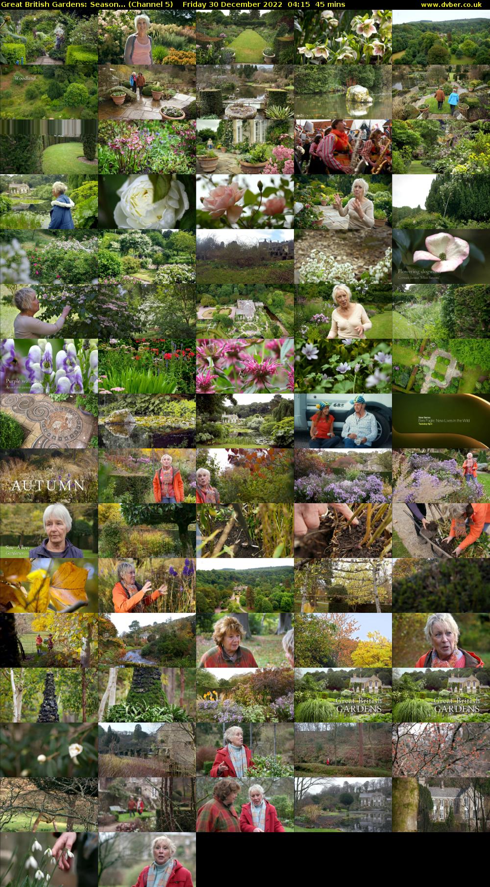 Great British Gardens: Season... (Channel 5) Friday 30 December 2022 04:15 - 05:00