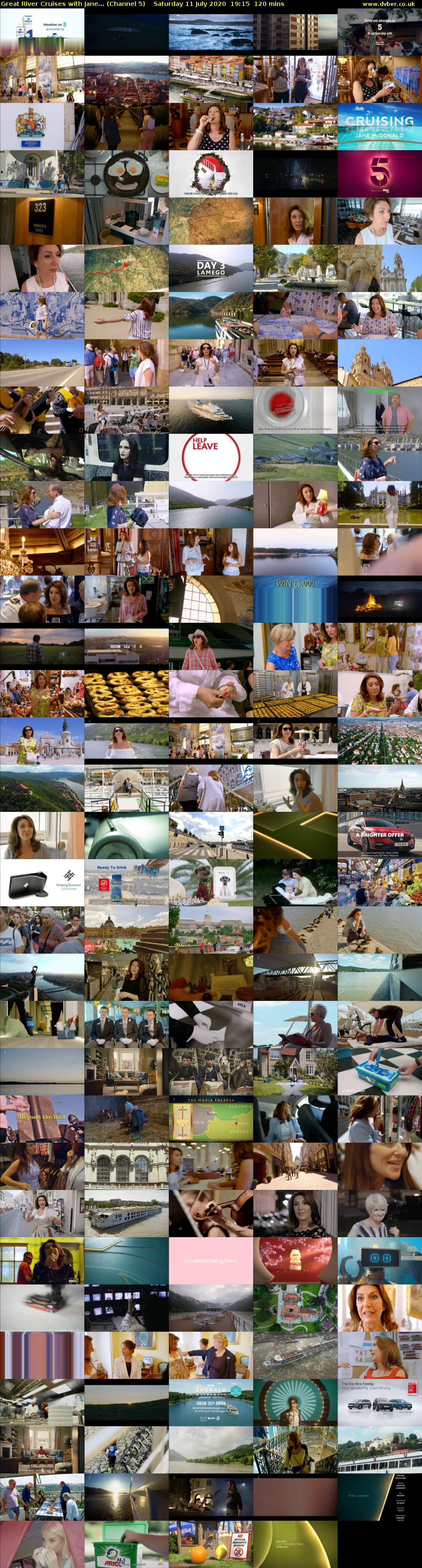 Great River Cruises with Jane... (Channel 5) Saturday 11 July 2020 19:15 - 21:15