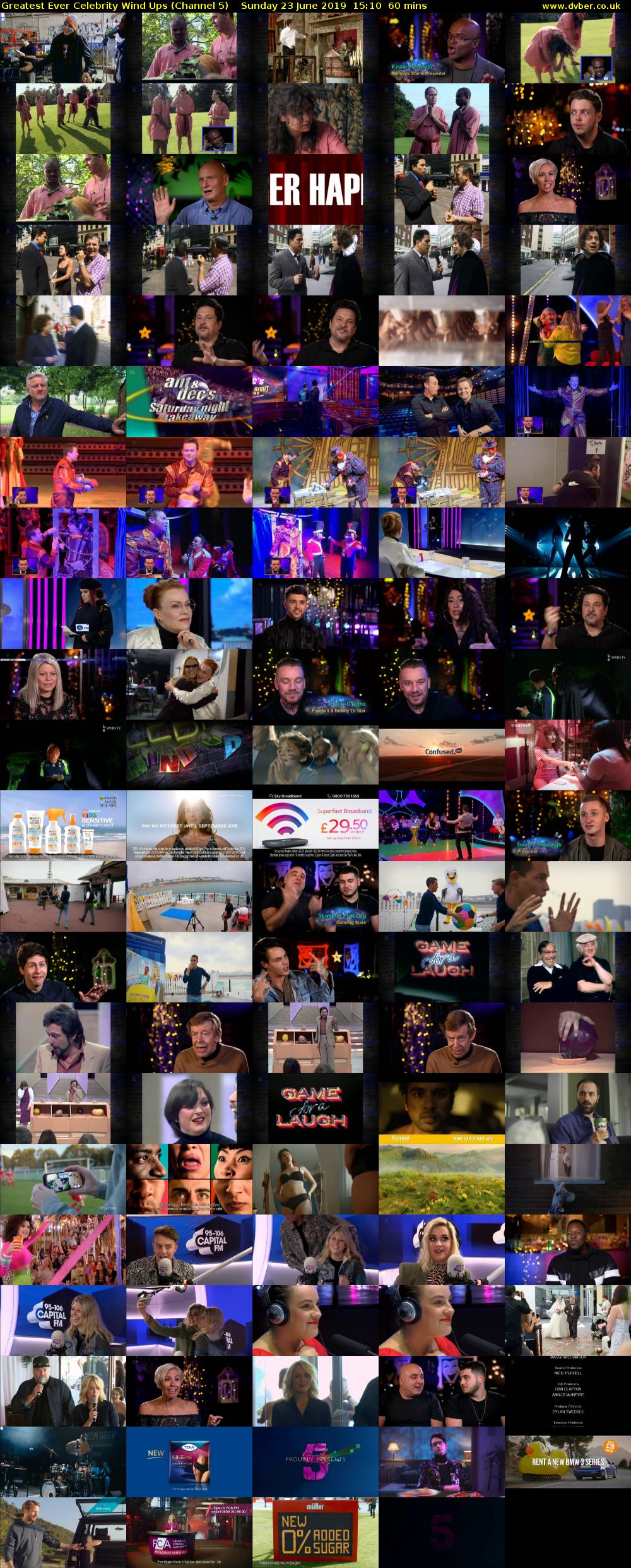 Greatest Ever Celebrity Wind Ups (Channel 5) Sunday 23 June 2019 15:10 - 16:10