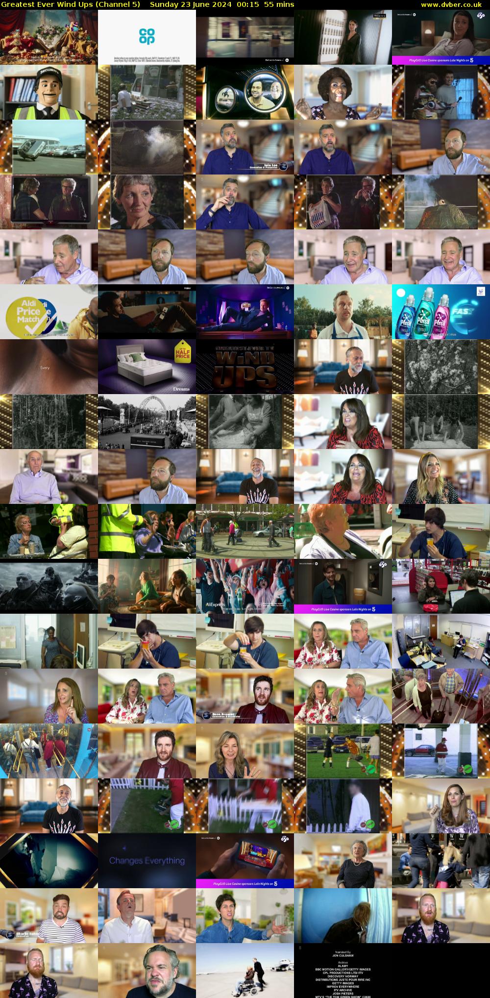 Greatest Ever Wind Ups (Channel 5) Sunday 23 June 2024 00:15 - 01:10