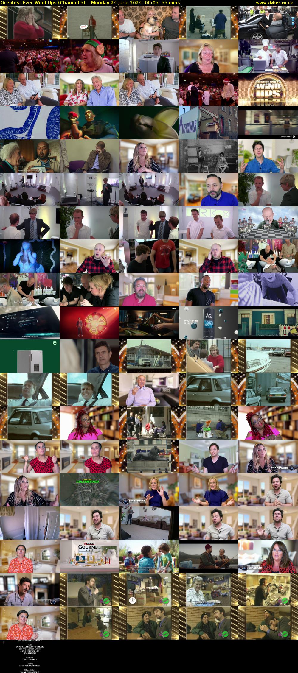 Greatest Ever Wind Ups (Channel 5) Monday 24 June 2024 00:05 - 01:00