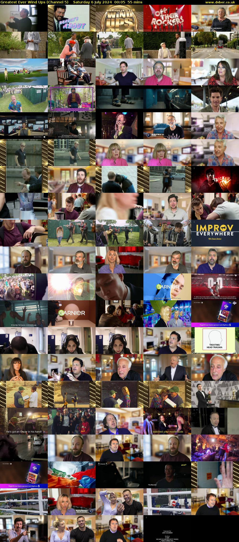 Greatest Ever Wind Ups (Channel 5) Saturday 6 July 2024 00:05 - 01:00