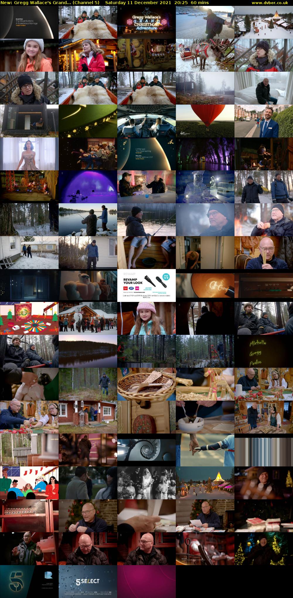 Gregg Wallace's Grand... (Channel 5) Saturday 11 December 2021 20:25 - 21:25
