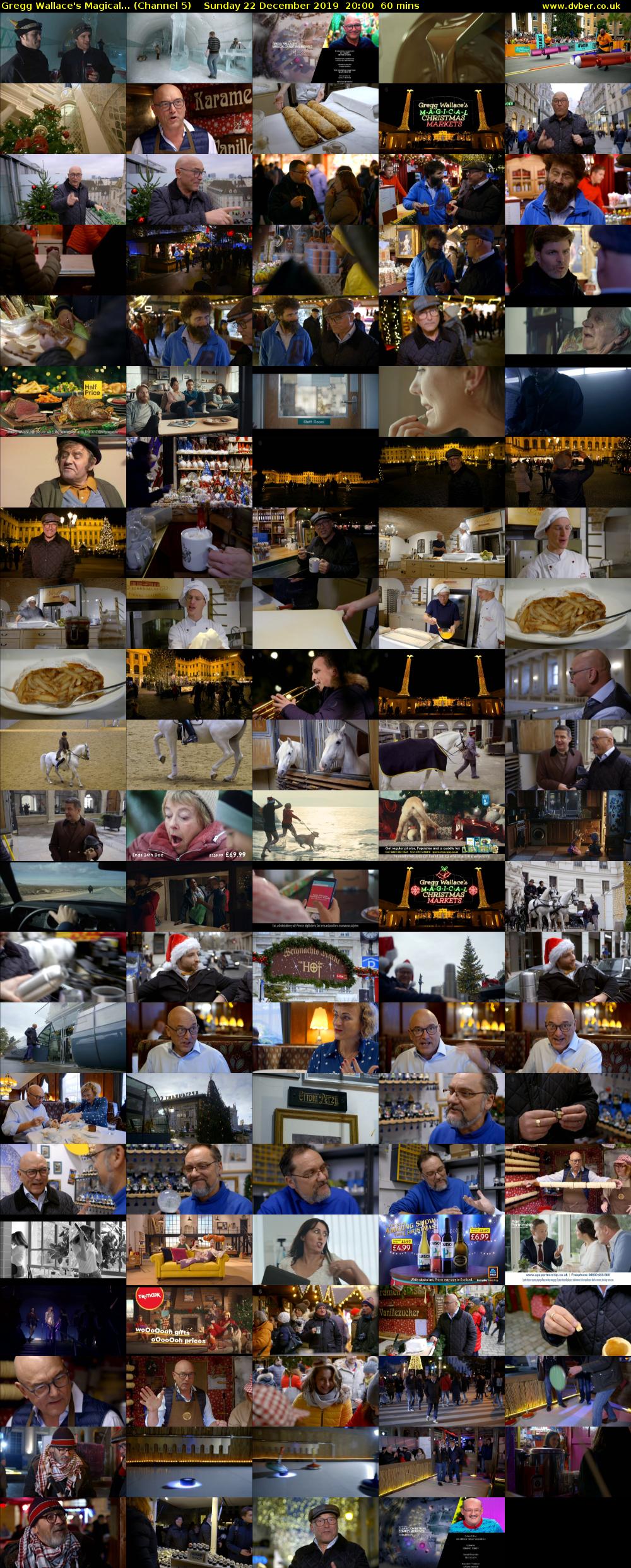 Gregg Wallace's Magical... (Channel 5) Sunday 22 December 2019 20:00 - 21:00