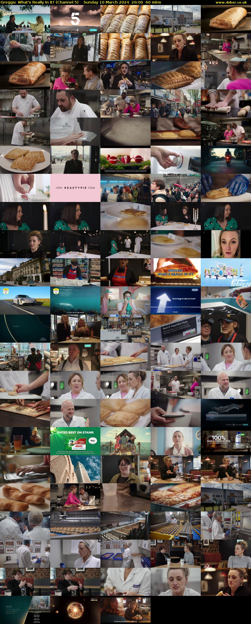 Greggs: What's Really In It? (Channel 5) Sunday 10 March 2024 20:00 - 21:00