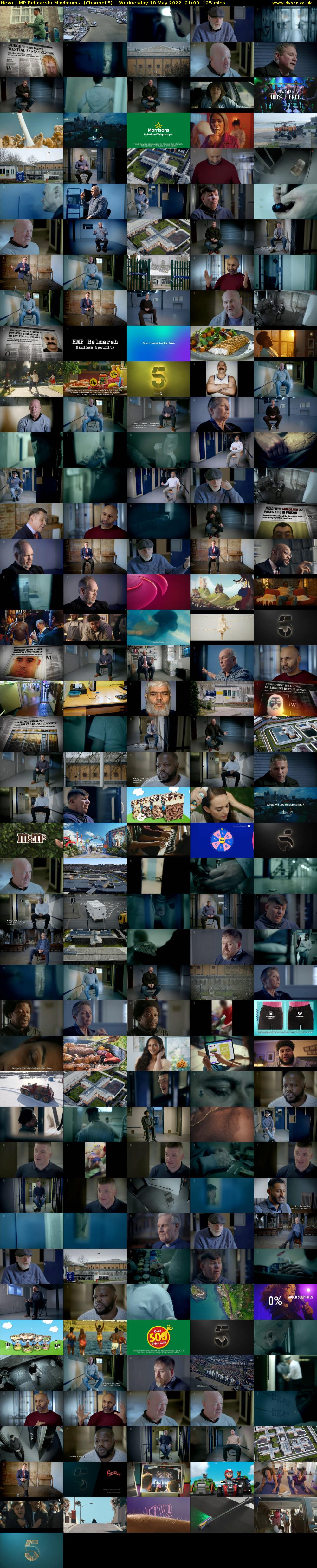 HMP Belmarsh: Maximum... (Channel 5) Wednesday 18 May 2022 21:00 - 23:05
