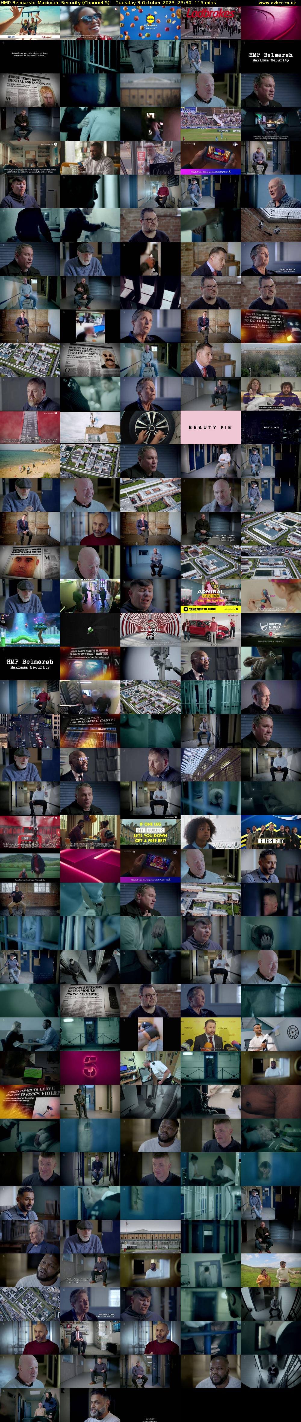 HMP Belmarsh: Maximum Security (Channel 5) Tuesday 3 October 2023 23:30 - 01:25
