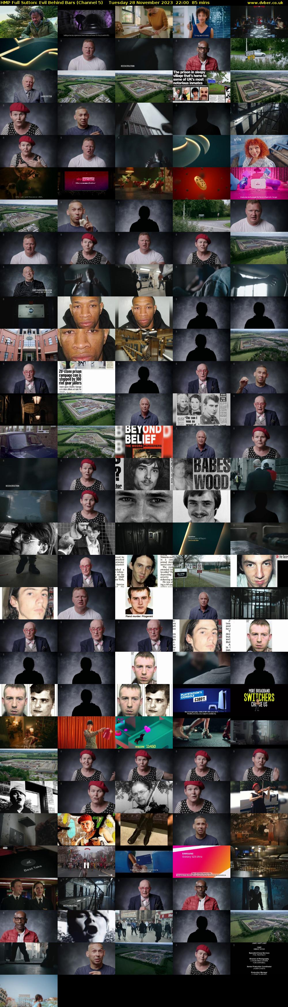 HMP Full Sutton: Evil Behind Bars (Channel 5) Tuesday 28 November 2023 22:00 - 23:25