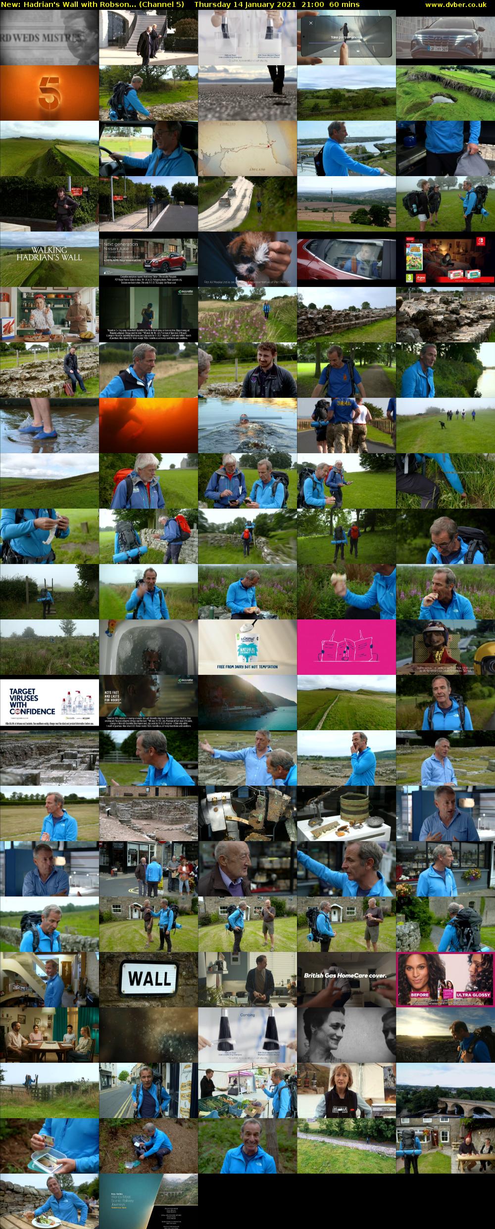 Hadrian's Wall with Robson... (Channel 5) Thursday 14 January 2021 21:00 - 22:00