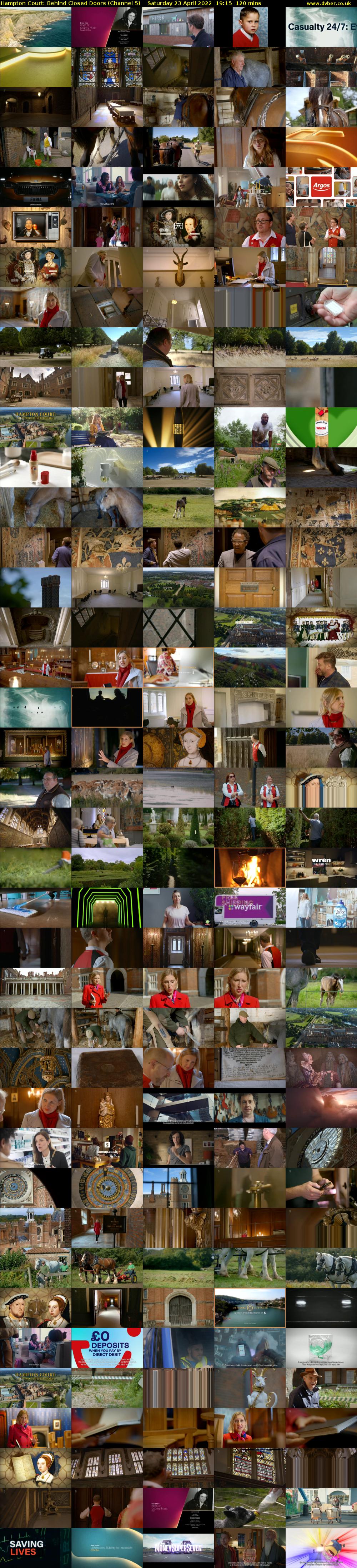 Hampton Court: Behind Closed Doors (Channel 5) Saturday 23 April 2022 19:15 - 21:15