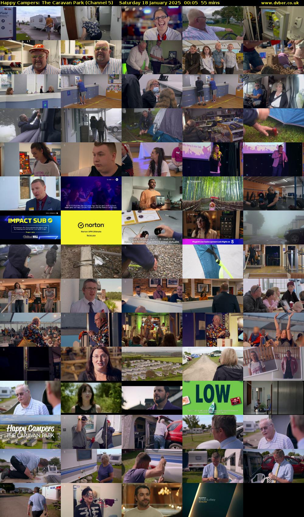 Happy Campers: The Caravan Park (Channel 5) Saturday 18 January 2025 00:05 - 01:00