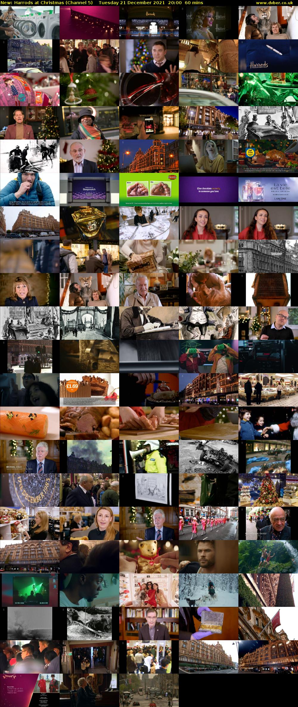 Harrods at Christmas (Channel 5) Tuesday 21 December 2021 20:00 - 21:00