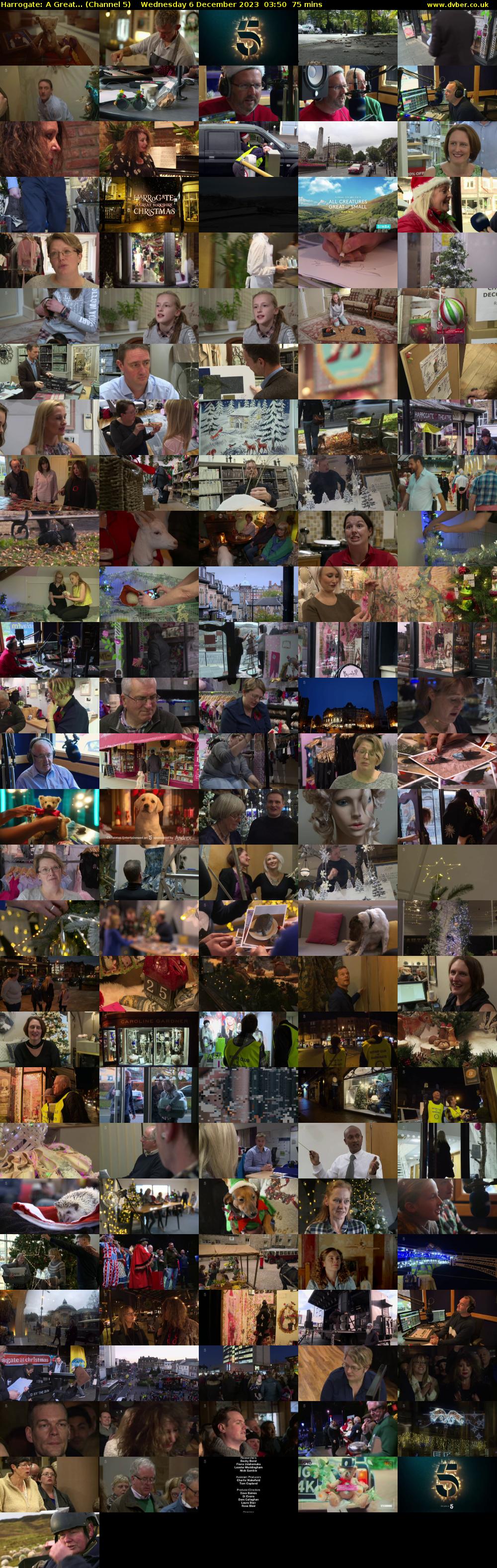 Harrogate: A Great... (Channel 5) Wednesday 6 December 2023 03:50 - 05:05