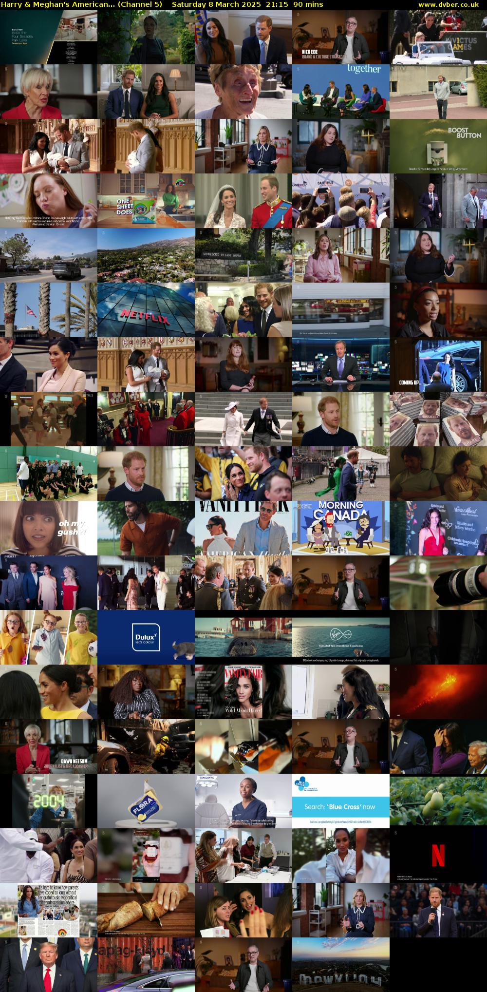 Harry & Meghan's American... (Channel 5) Saturday 8 March 2025 21:15 - 22:45