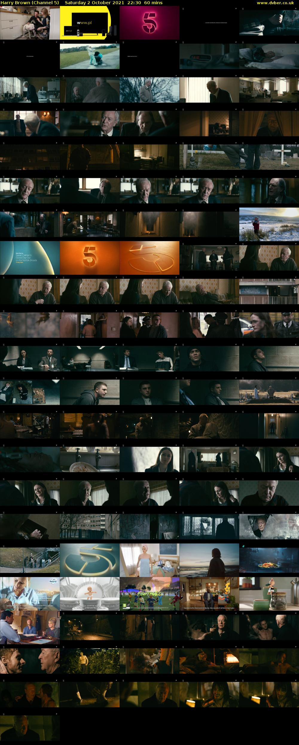 Harry Brown (Channel 5) Saturday 2 October 2021 22:30 - 23:30