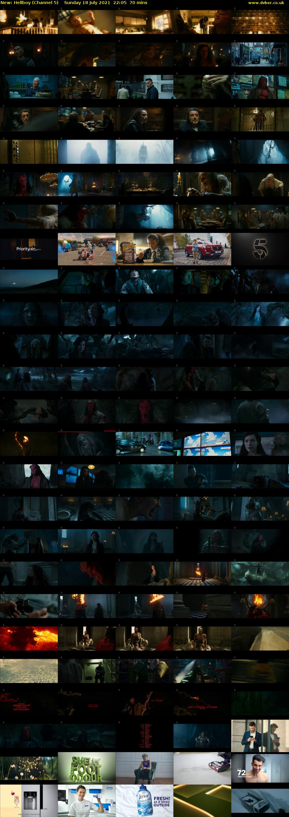Hellboy (Channel 5) Sunday 18 July 2021 22:05 - 23:15