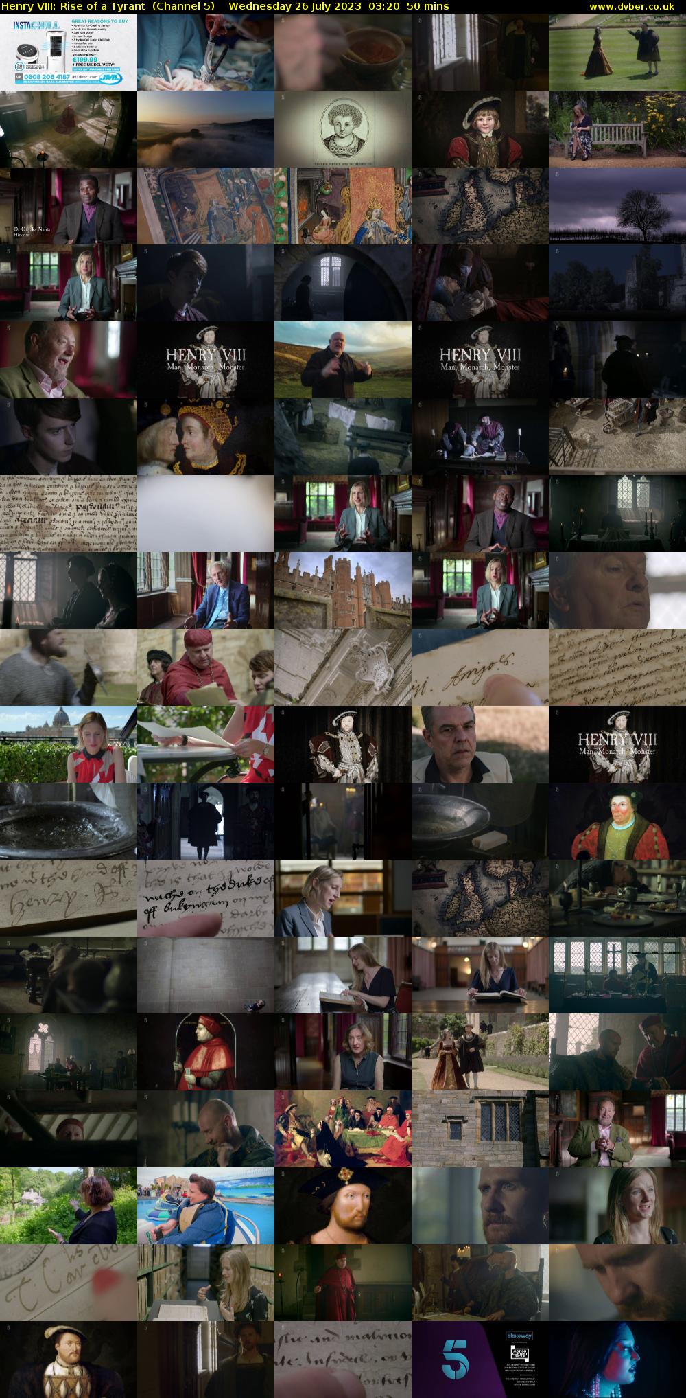 Henry VIII: Rise of a Tyrant  (Channel 5) Wednesday 26 July 2023 03:20 - 04:10
