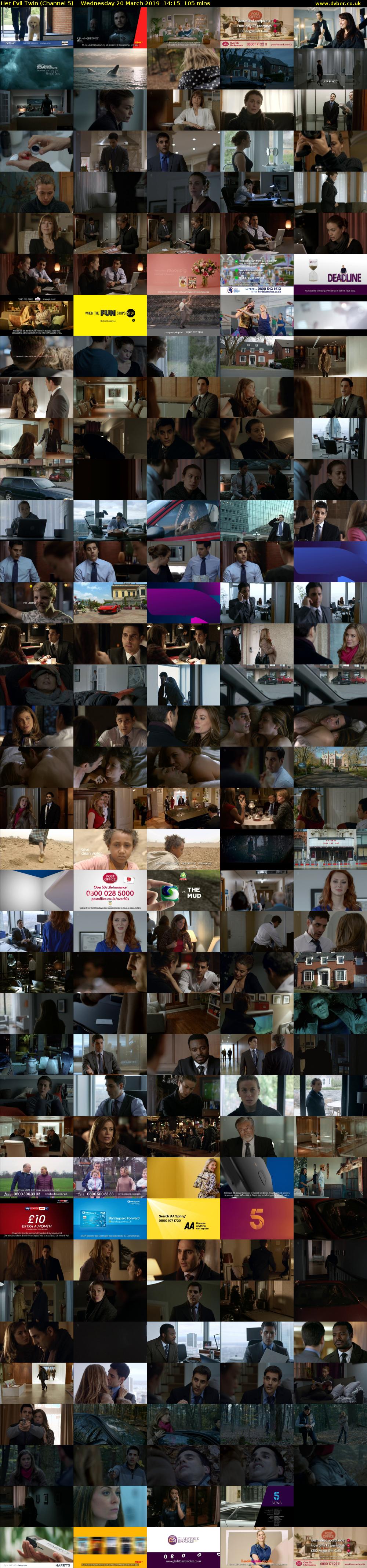Her Evil Twin (Channel 5) Wednesday 20 March 2019 14:15 - 16:00