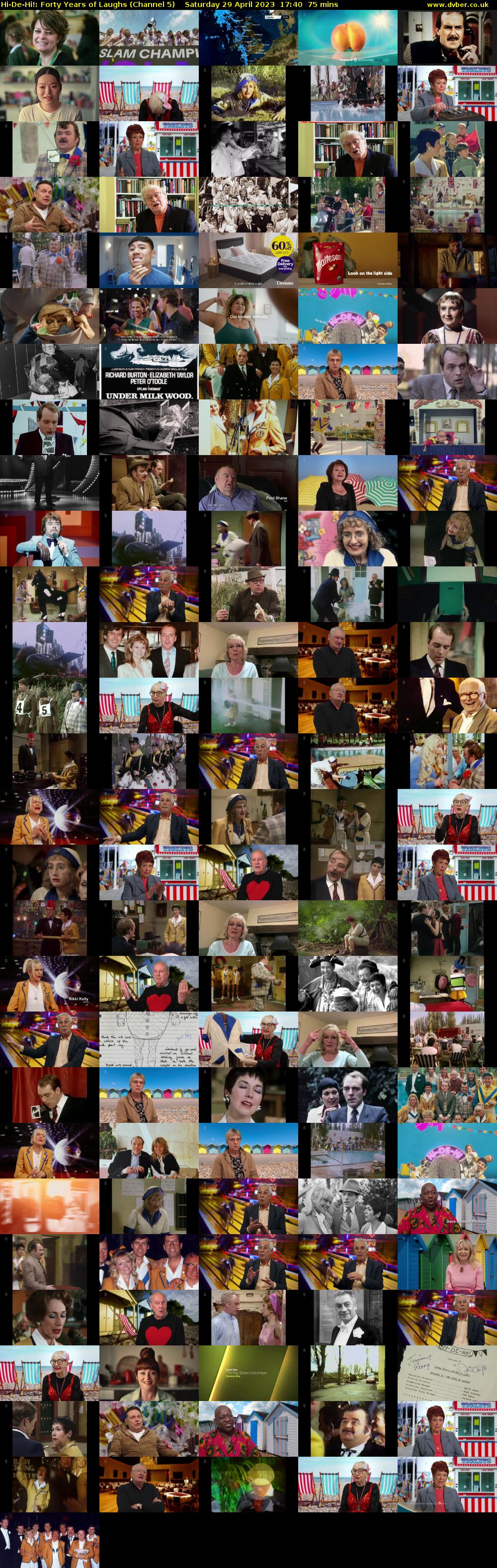 Hi-De-Hi!: Forty Years of Laughs (Channel 5) Saturday 29 April 2023 17:40 - 18:55