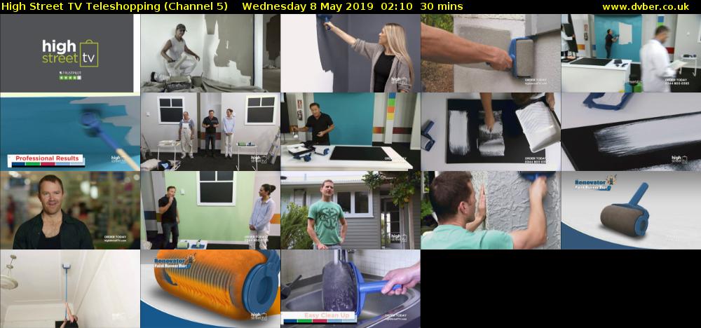 High Street TV Teleshopping (Channel 5) Wednesday 8 May 2019 02:10 - 02:40