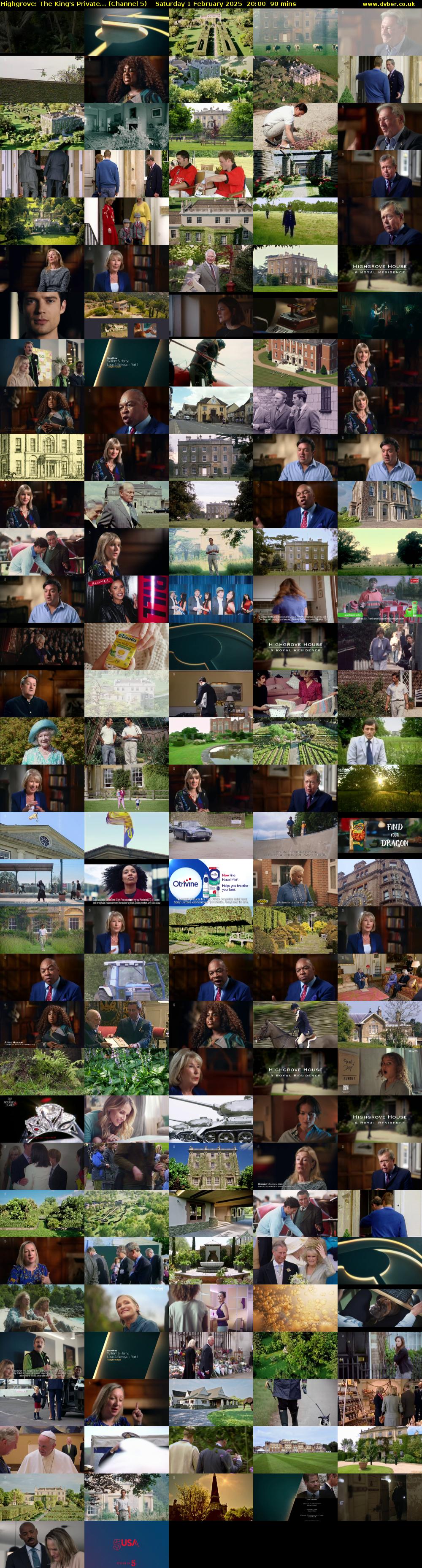 Highgrove: The King's Private... (Channel 5) Saturday 1 February 2025 20:00 - 21:30