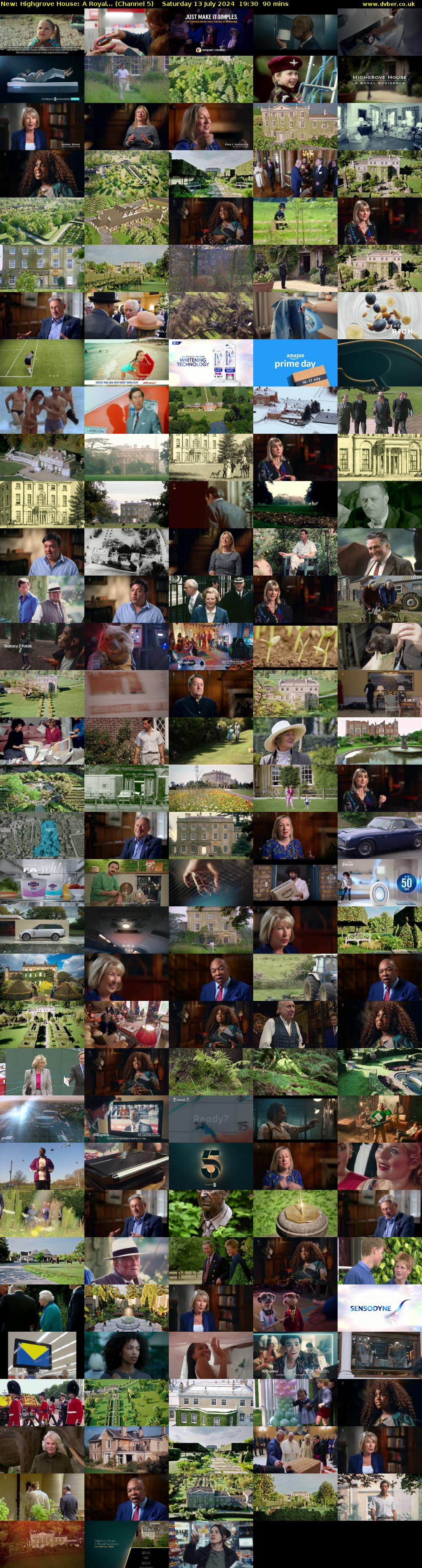 Highgrove House: A Royal... (Channel 5) Saturday 13 July 2024 19:30 - 21:00
