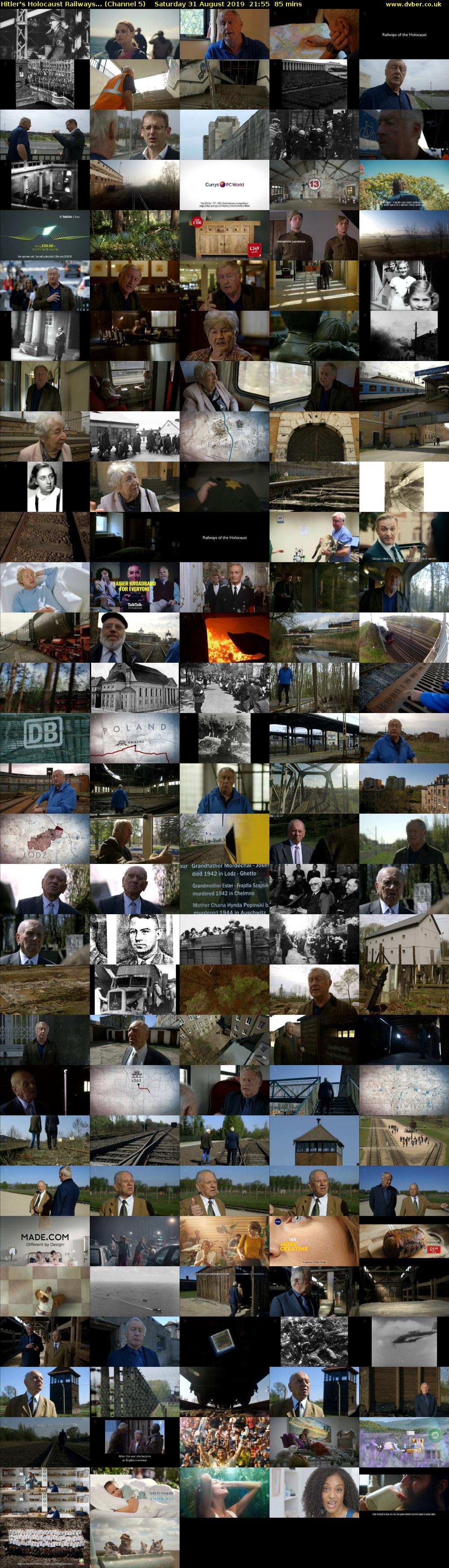 Hitler's Holocaust Railways... (Channel 5) Saturday 31 August 2019 21:55 - 23:20