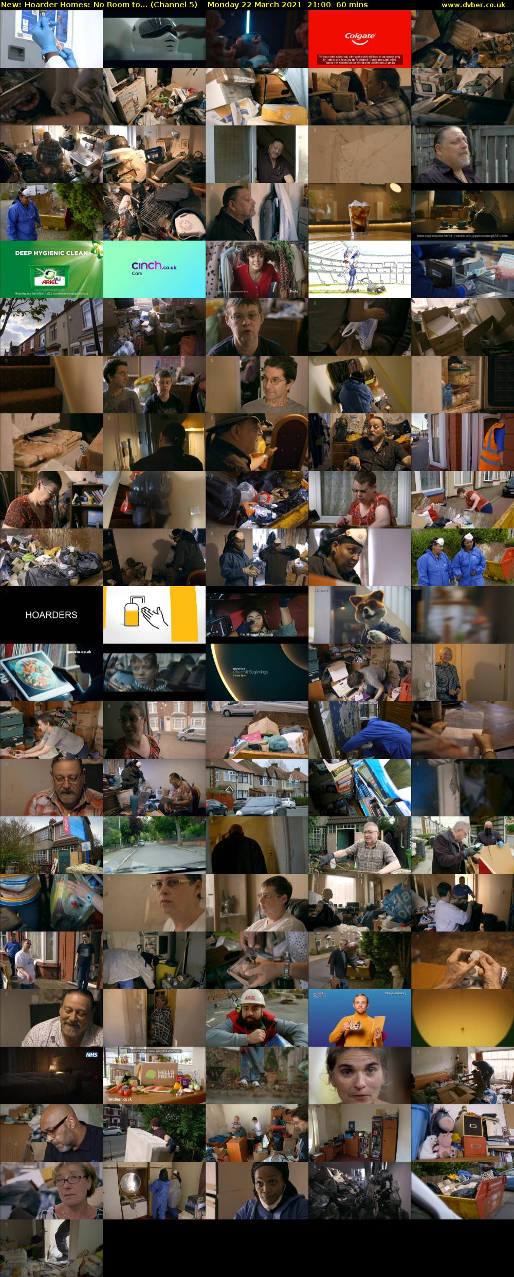 Hoarder Homes: No Room to... (Channel 5) Monday 22 March 2021 21:00 - 22:00