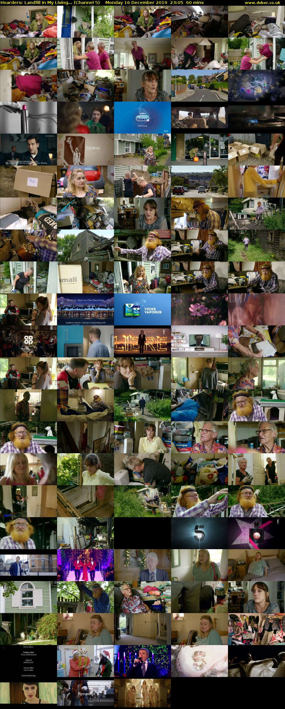 Hoarders: Landfill In My Living... (Channel 5) Monday 16 December 2019 23:05 - 00:05