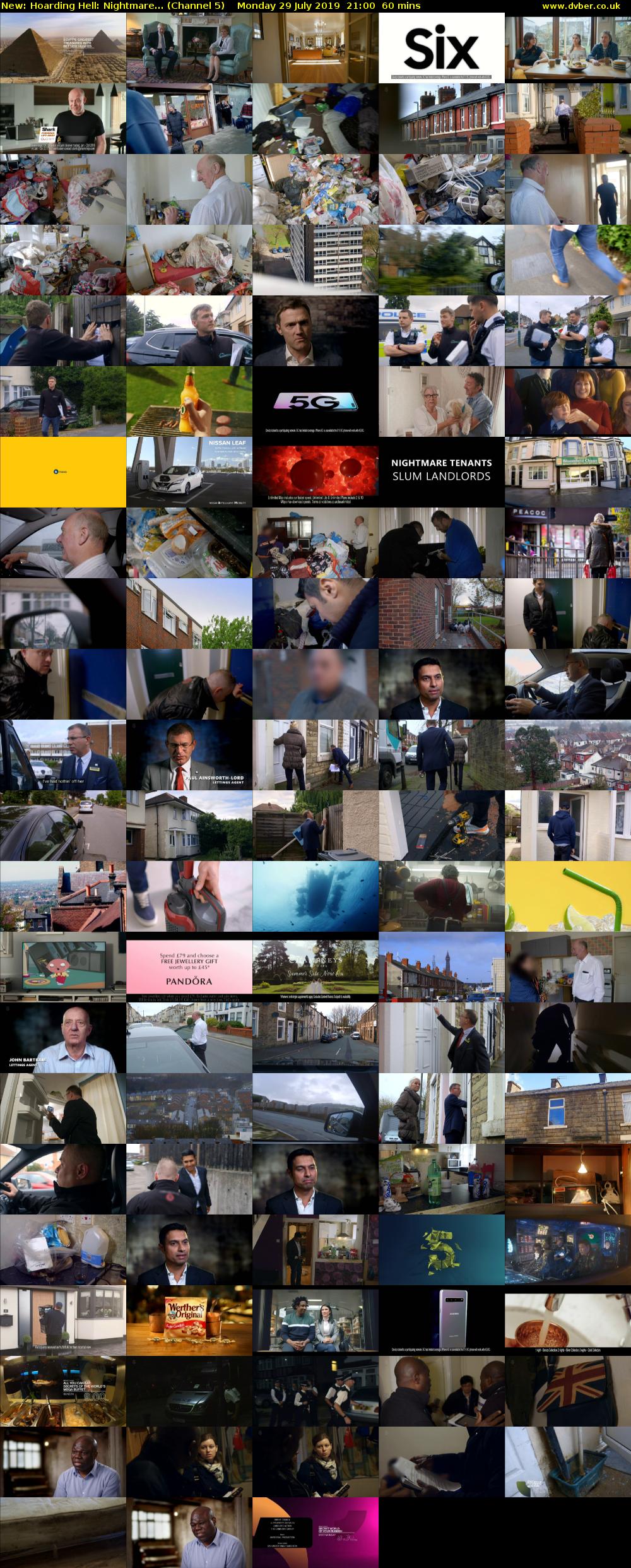 Hoarding Hell: Nightmare... (Channel 5) Monday 29 July 2019 21:00 - 22:00
