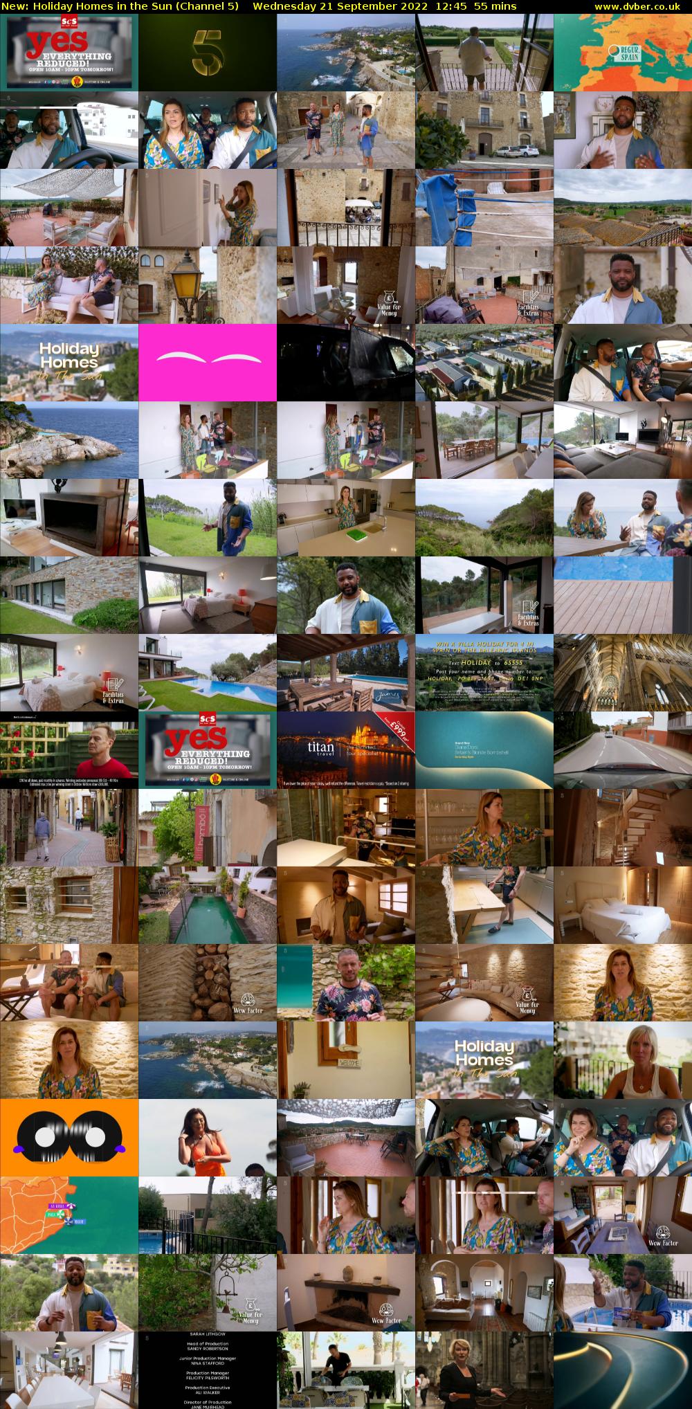 Holiday Homes in the Sun (Channel 5) Wednesday 21 September 2022 12:45 - 13:40