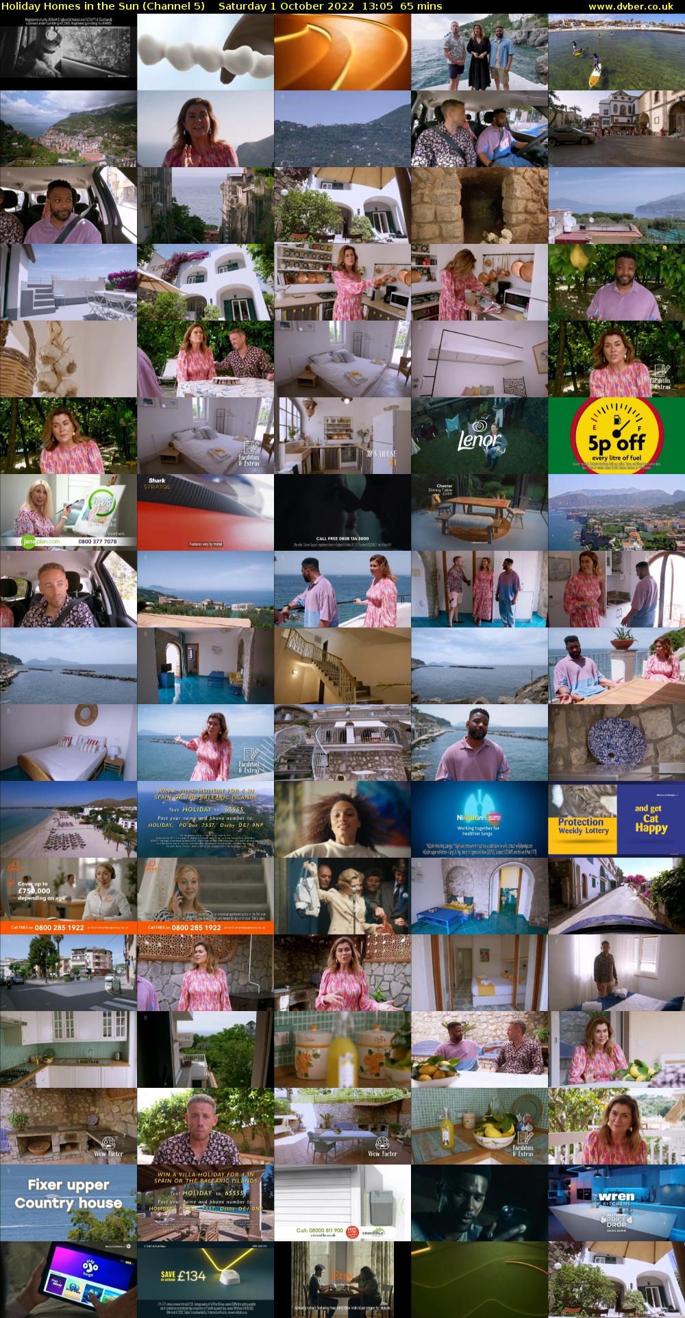 Holiday Homes in the Sun (Channel 5) Saturday 1 October 2022 13:05 - 14:10