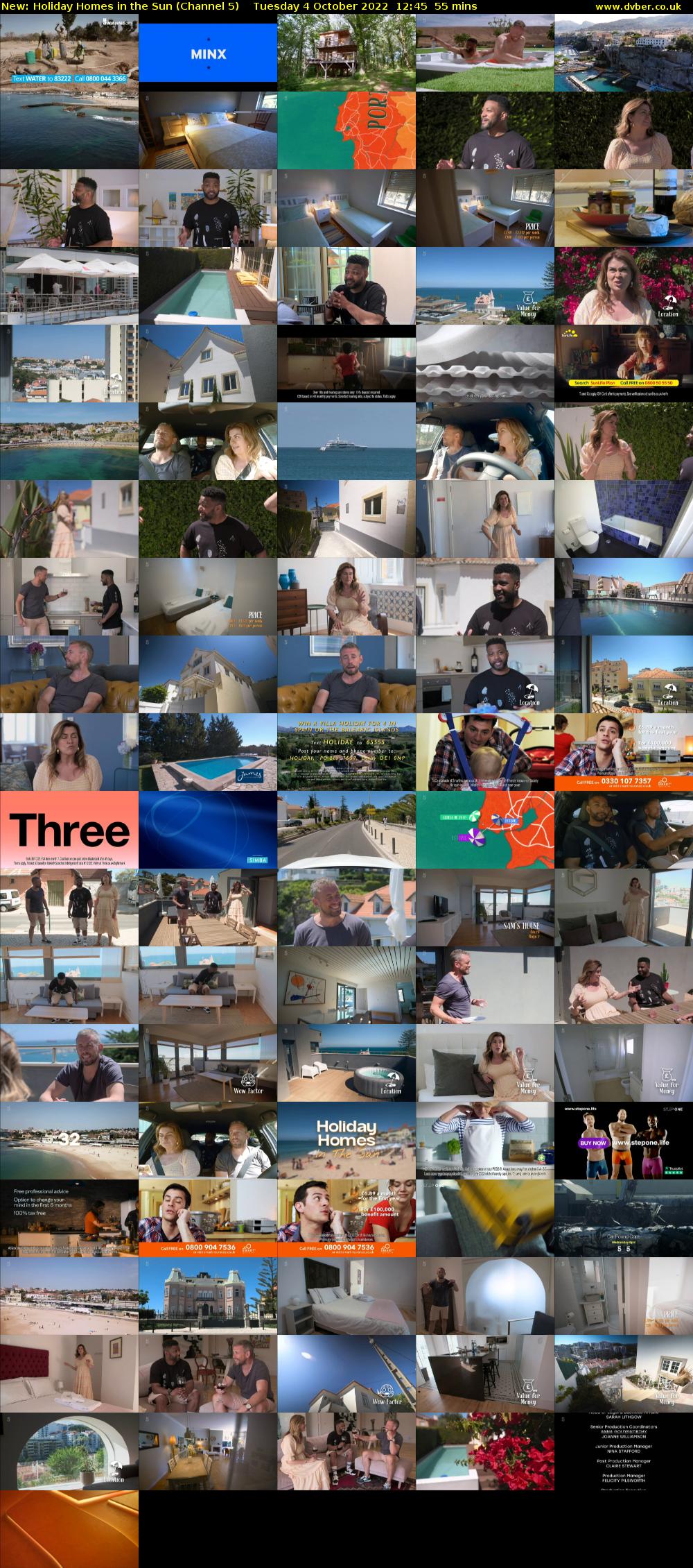 Holiday Homes in the Sun (Channel 5) Tuesday 4 October 2022 12:45 - 13:40