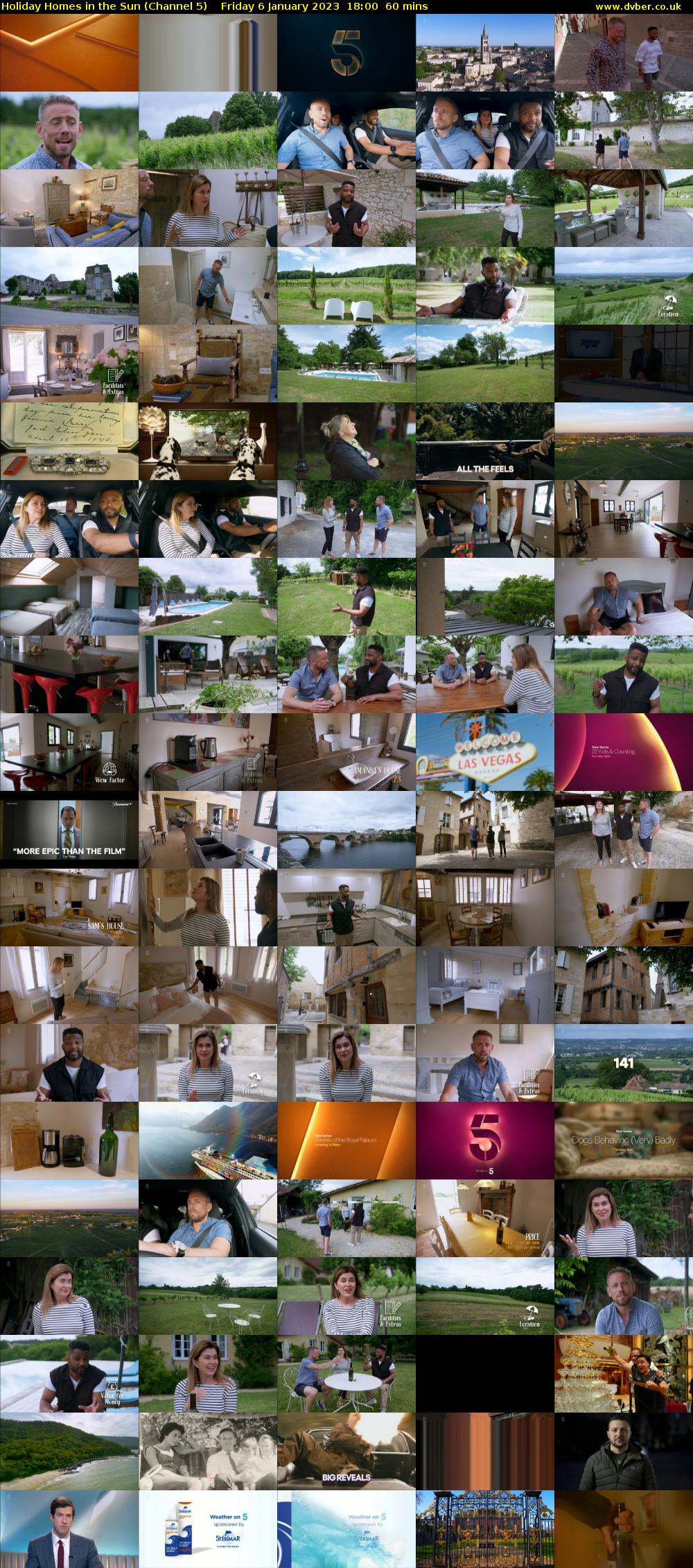 Holiday Homes in the Sun (Channel 5) Friday 6 January 2023 18:00 - 19:00