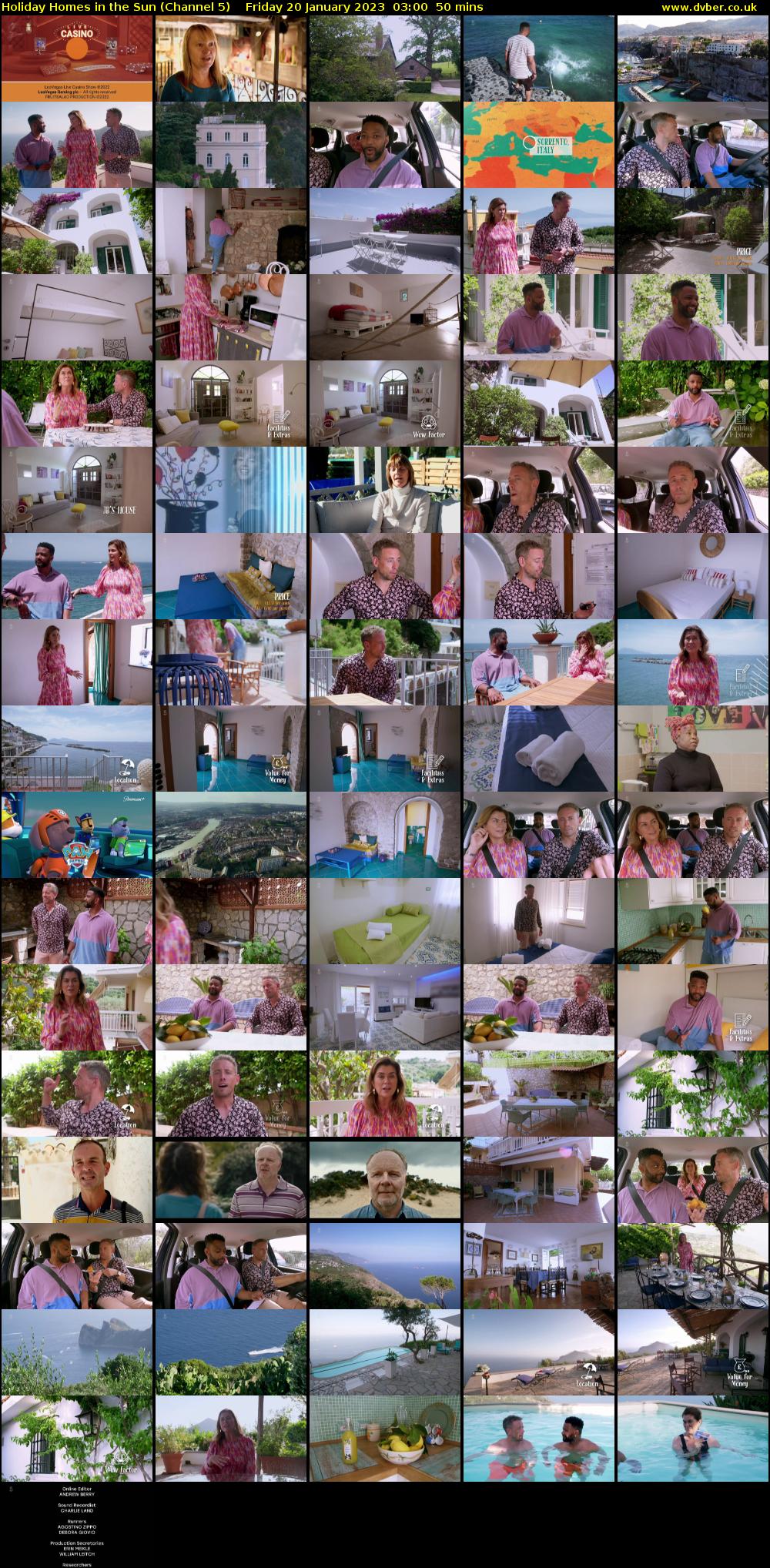 Holiday Homes in the Sun (Channel 5) Friday 20 January 2023 03:00 - 03:50