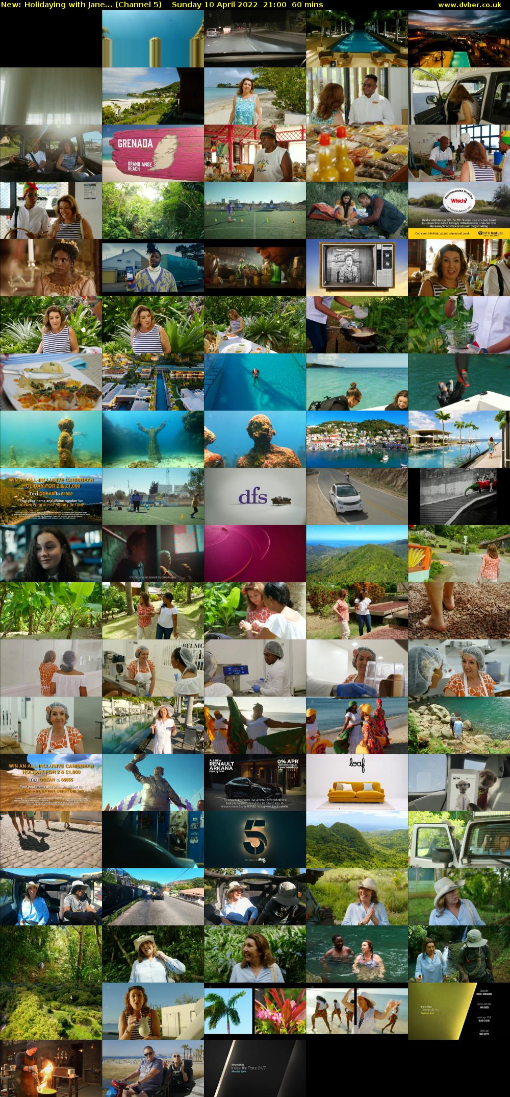 Holidaying With Jane... (Channel 5) Sunday 10 April 2022 21:00 - 22:00