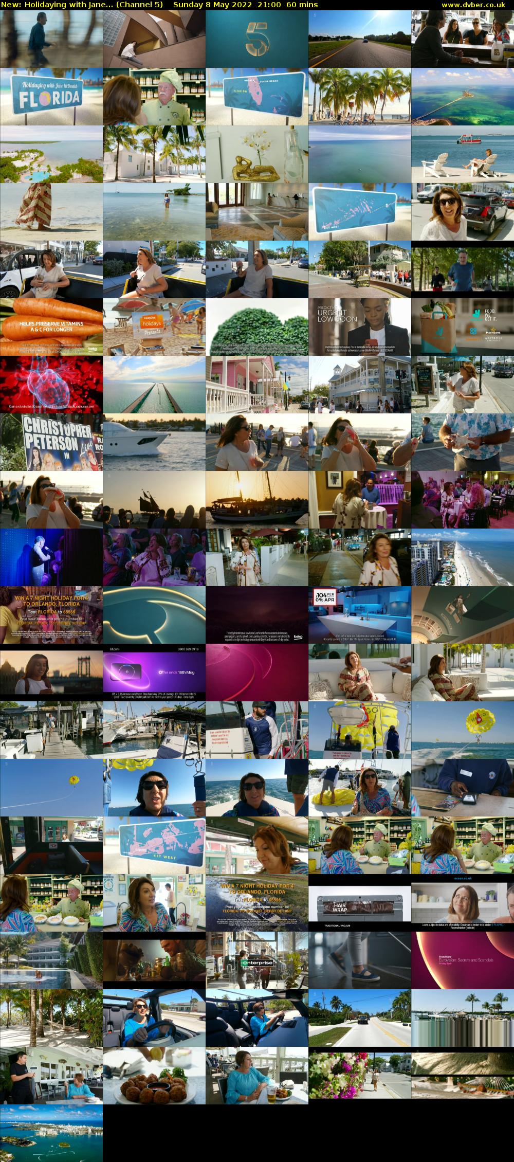 Holidaying With Jane... (Channel 5) Sunday 8 May 2022 21:00 - 22:00