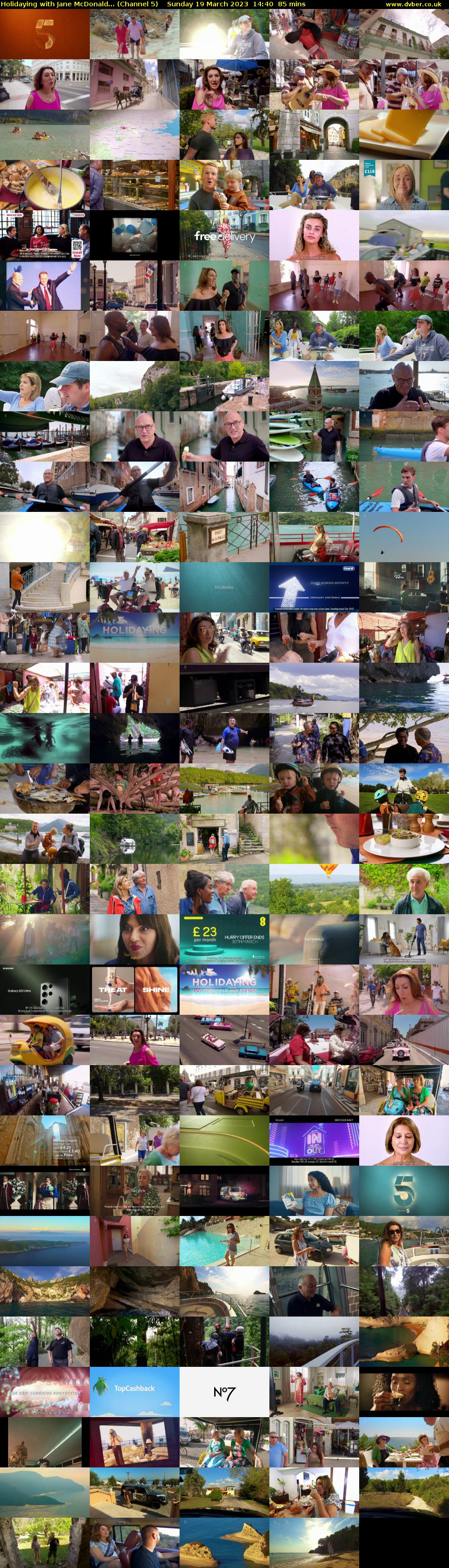Holidaying with Jane McDonald... (Channel 5) Sunday 19 March 2023 14:40 - 16:05